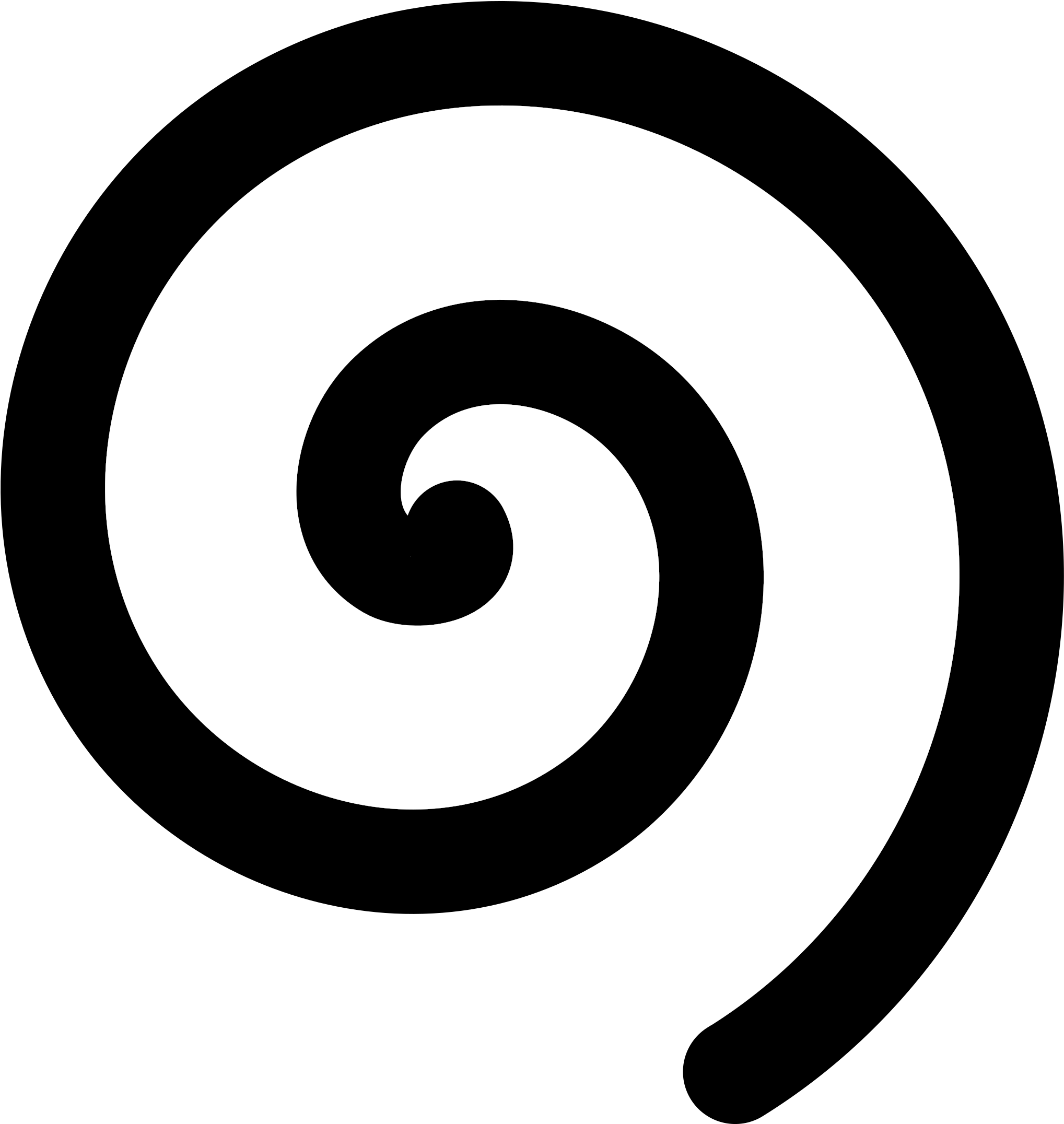 Blackand White Spiral Graphic