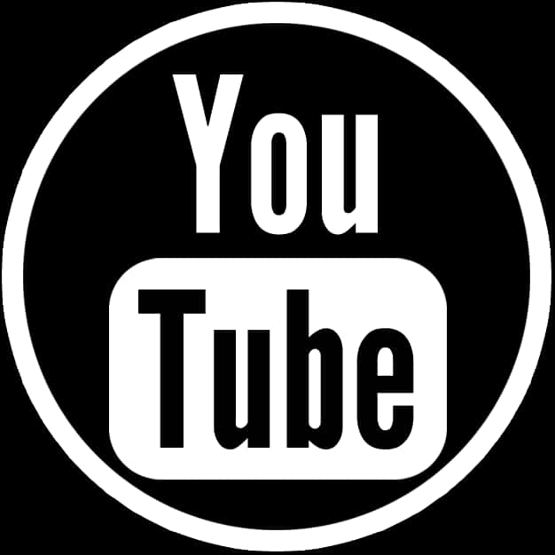 Blackand White You Tube Logo