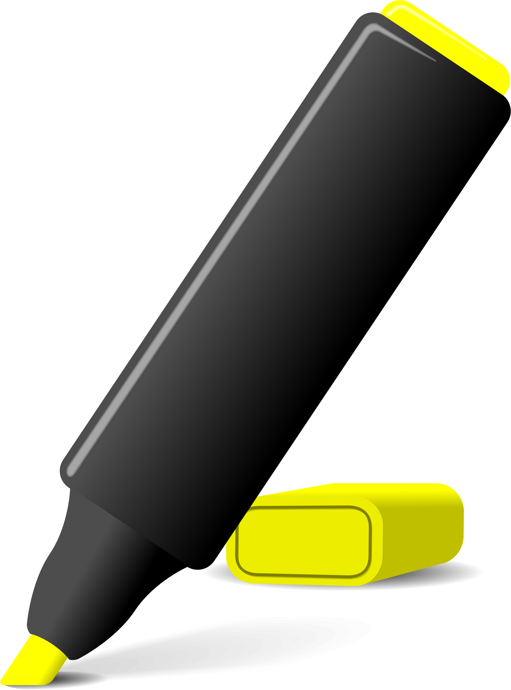 Blackand Yellow Highlighter