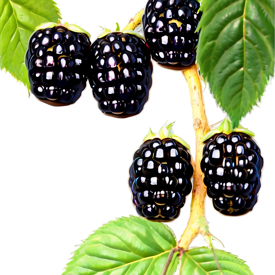 Blackberry On Branch Png 21