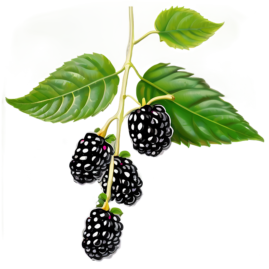 Blackberry On Vine Png 05232024