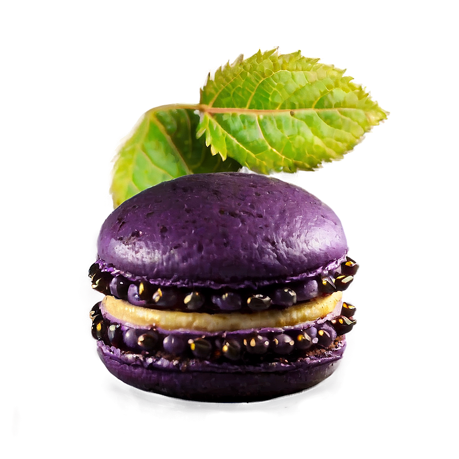 Blackcurrant Macaron Png 85