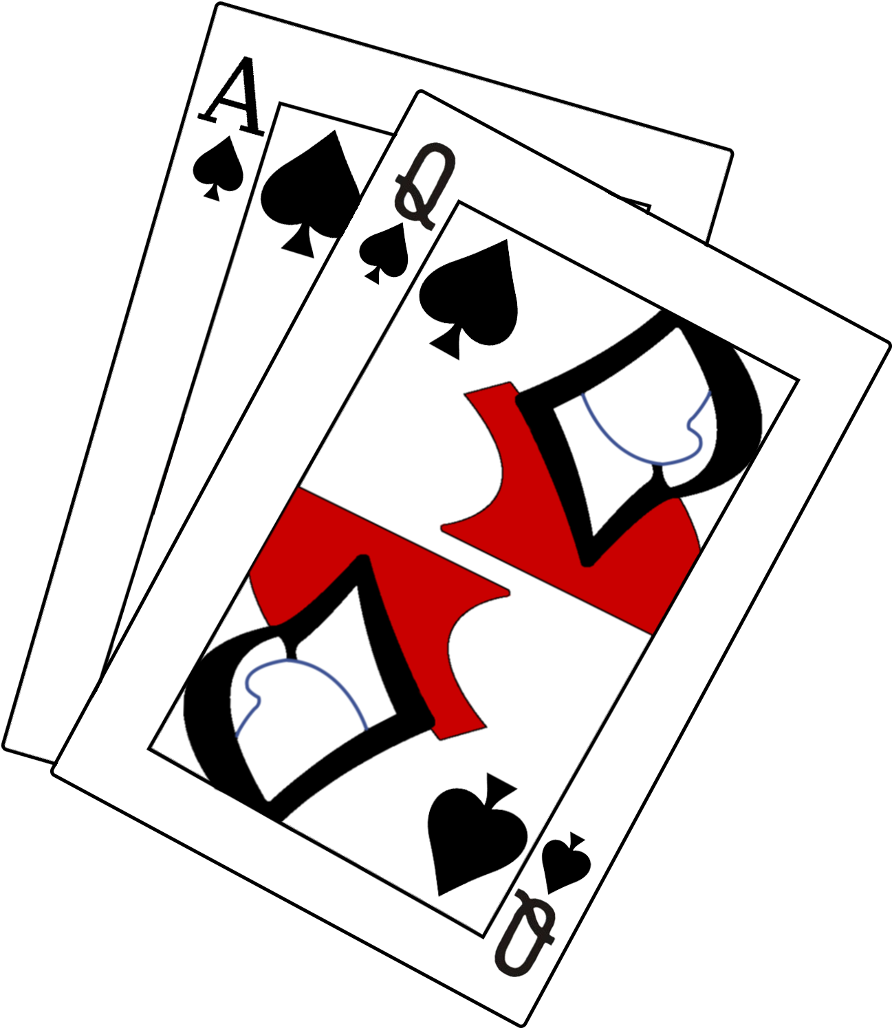 Blackjack Aceand Queenof Spades