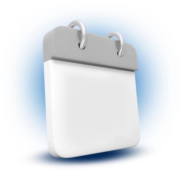 Blank Calendar Icon3 D