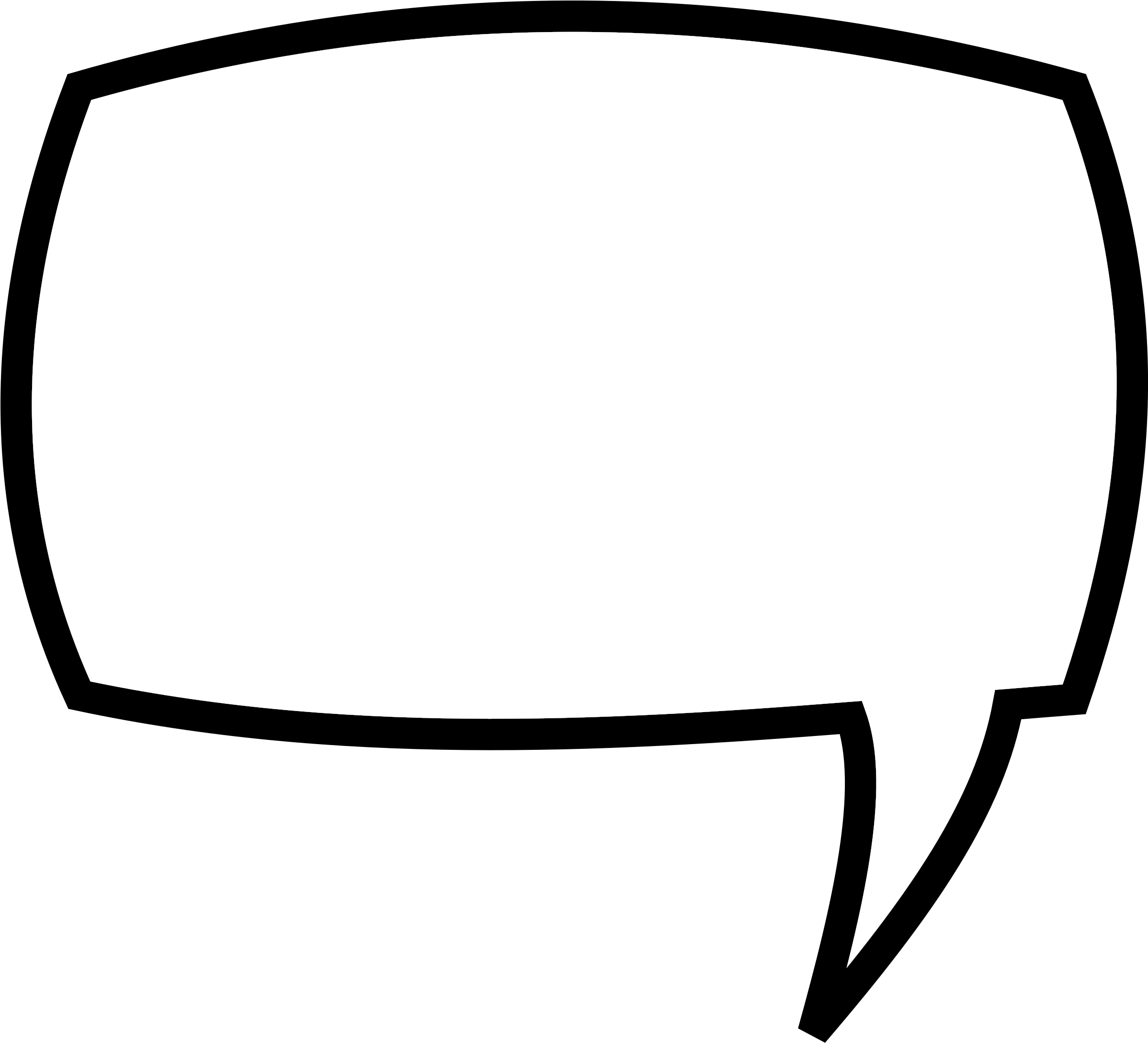 Blank Comic Speech Bubble