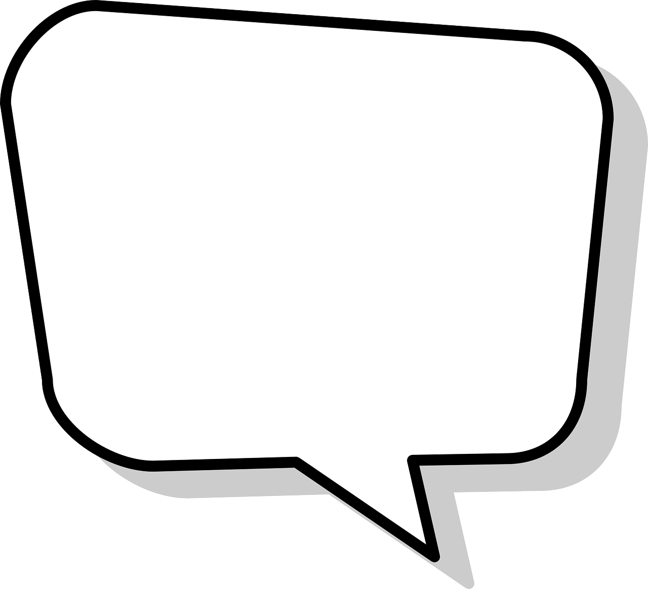 Blank Comic Speech Bubble