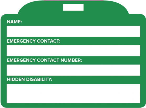 Blank Emergency I D Card Template