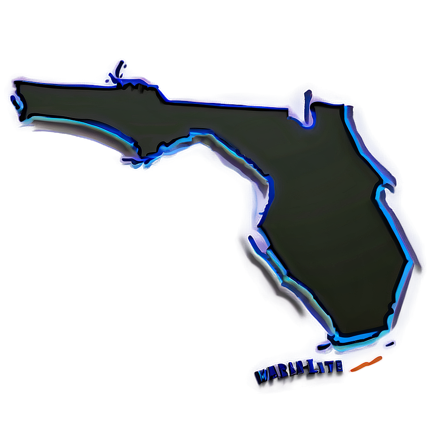 Blank Florida Shape Outline Png 06122024