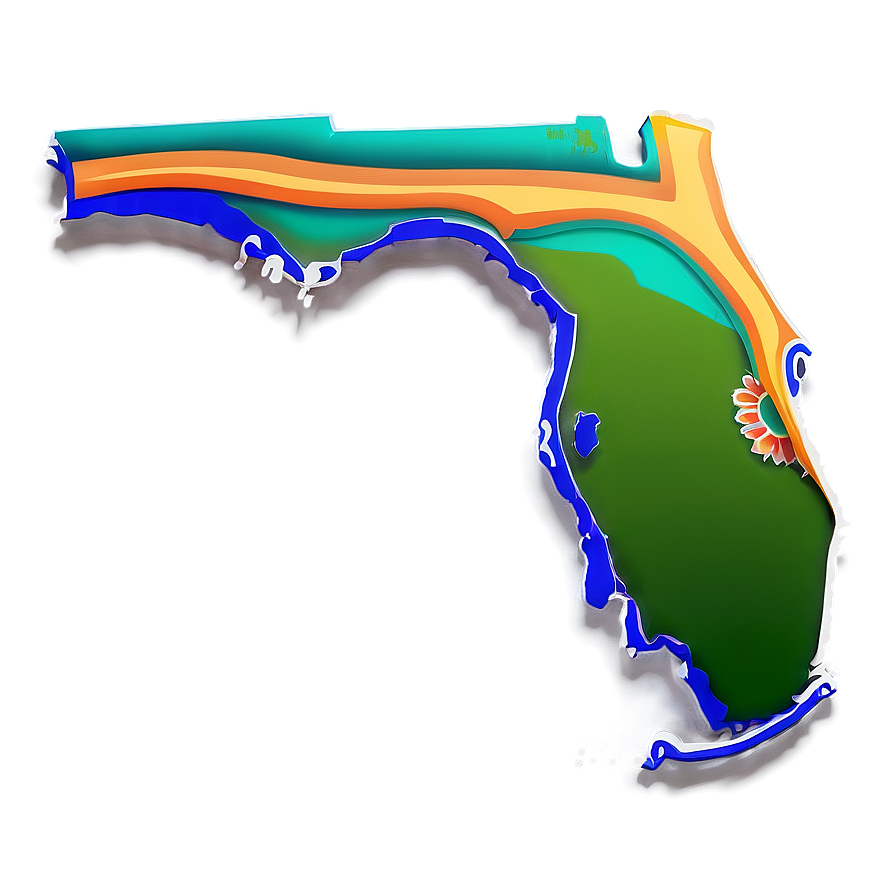 Blank Florida Shape Outline Png Nqv54