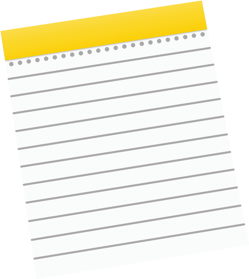 Blank Lined Note Paper