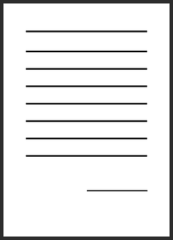 Blank Lined Paper Template