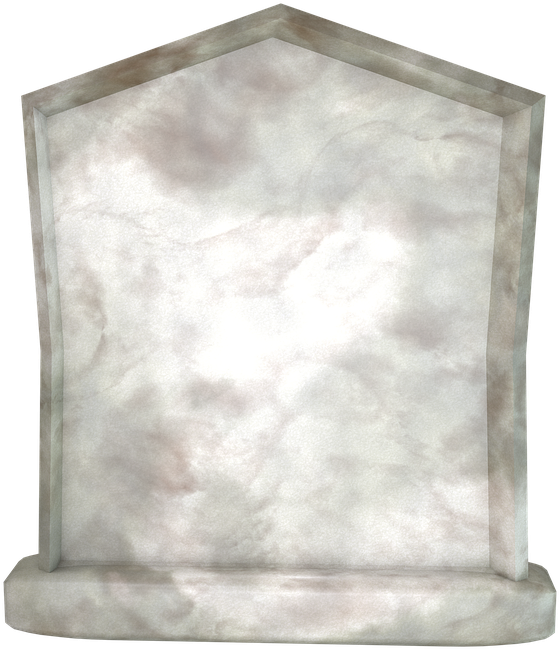 Blank Marble Tombstone