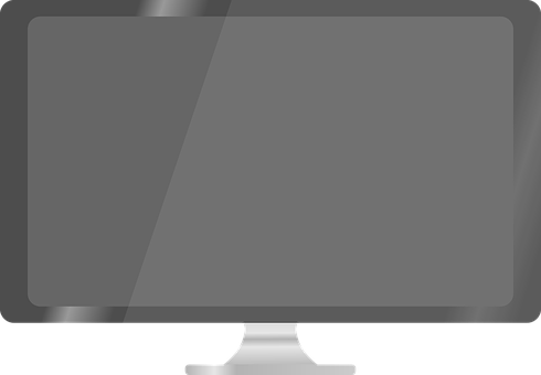 Blank Screen Television Display