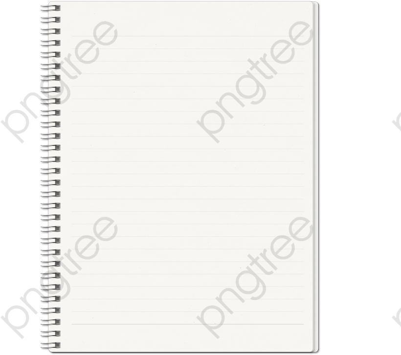 Blank Spiral Notebook Clipart