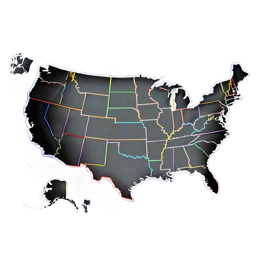 Blank Us Map For Coloring Png 3