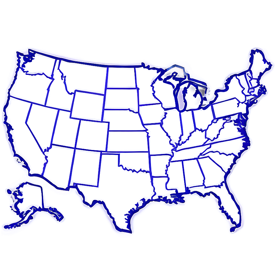 Blank Us Map For Coloring Png 5