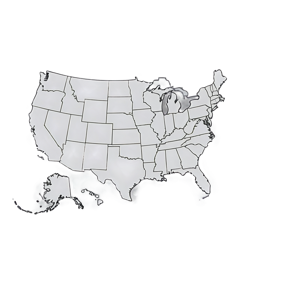 Blank Us Map Outline Png 06262024