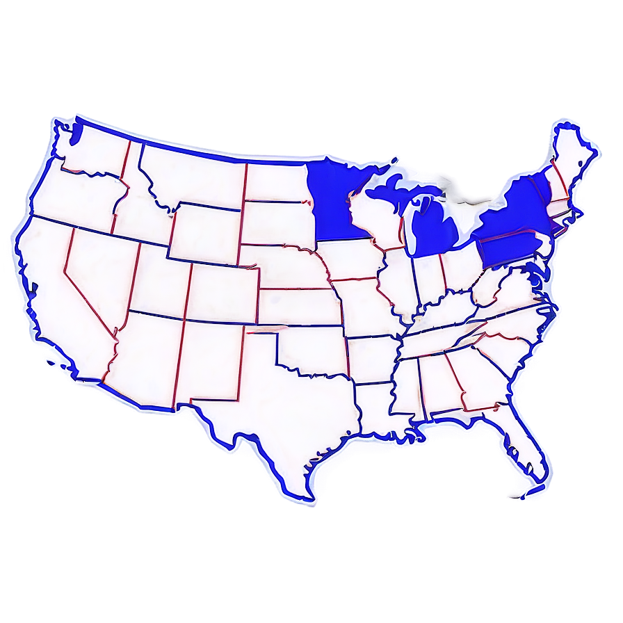 Blank Usa Map Outline Png Cys