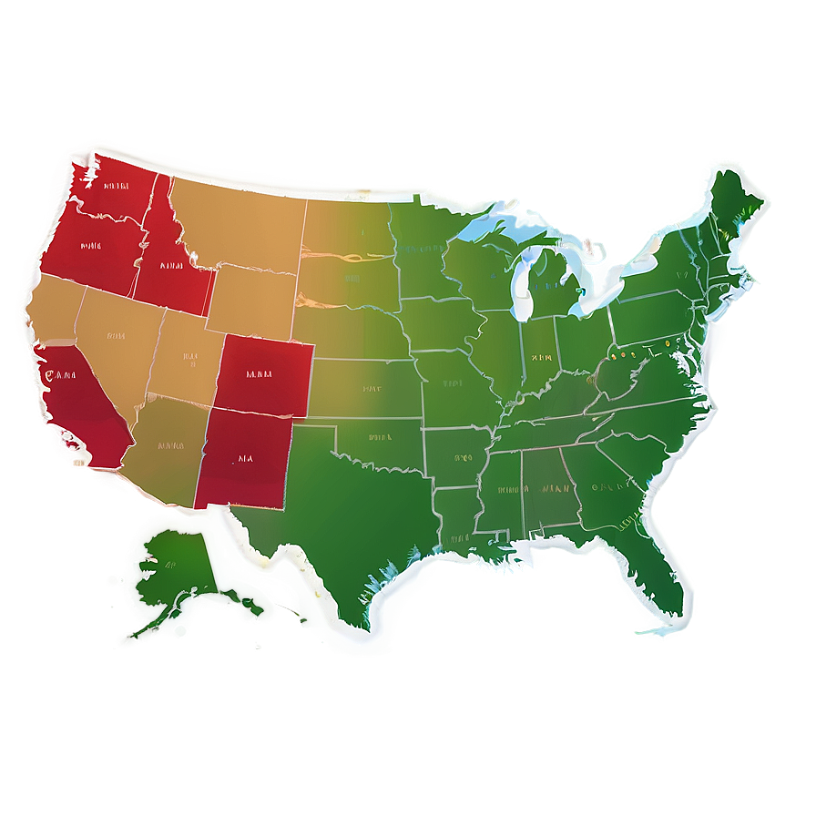 Blank Usa Map Outline Png Qig