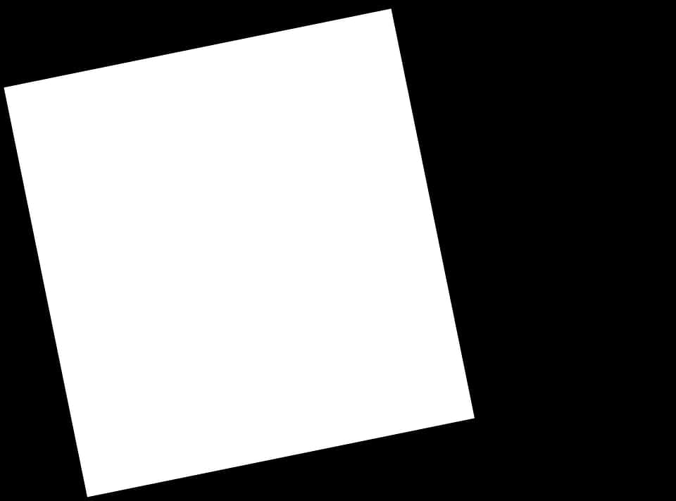 Blank White Paper Angled View