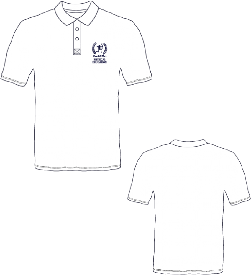 Blank White Polo Shirt Template