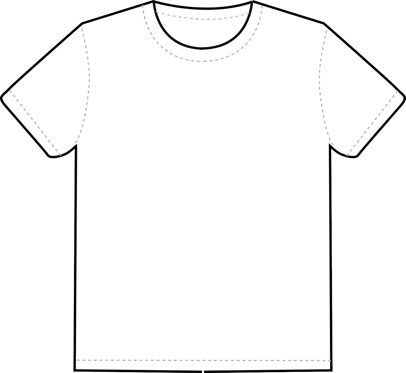 Blank White T Shirt Template