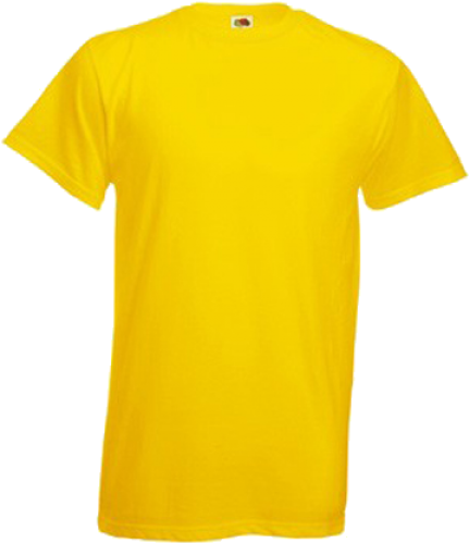 Blank Yellow T Shirt Template