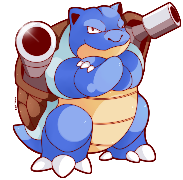 Blastoise Pokemon Illustration