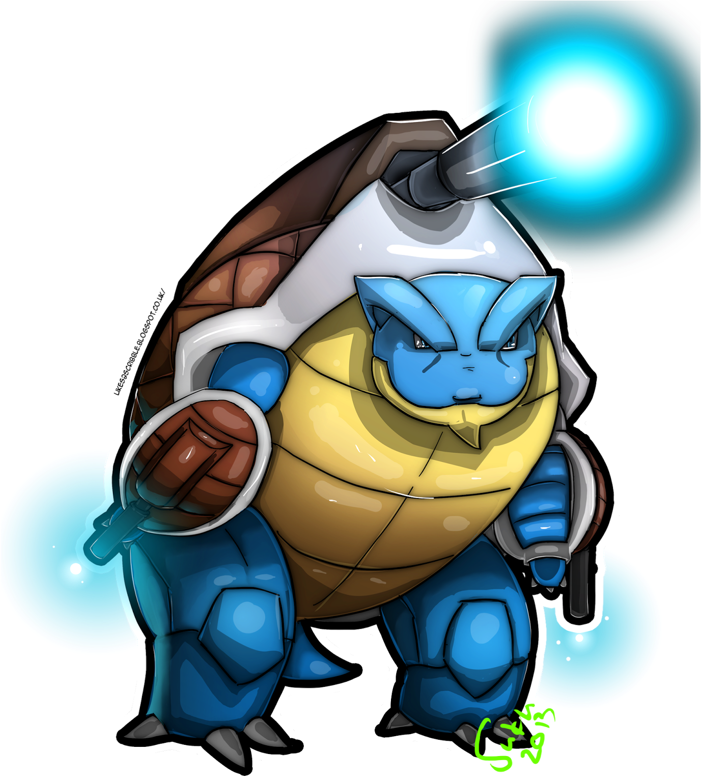 Blastoise Pokemon Water Cannon