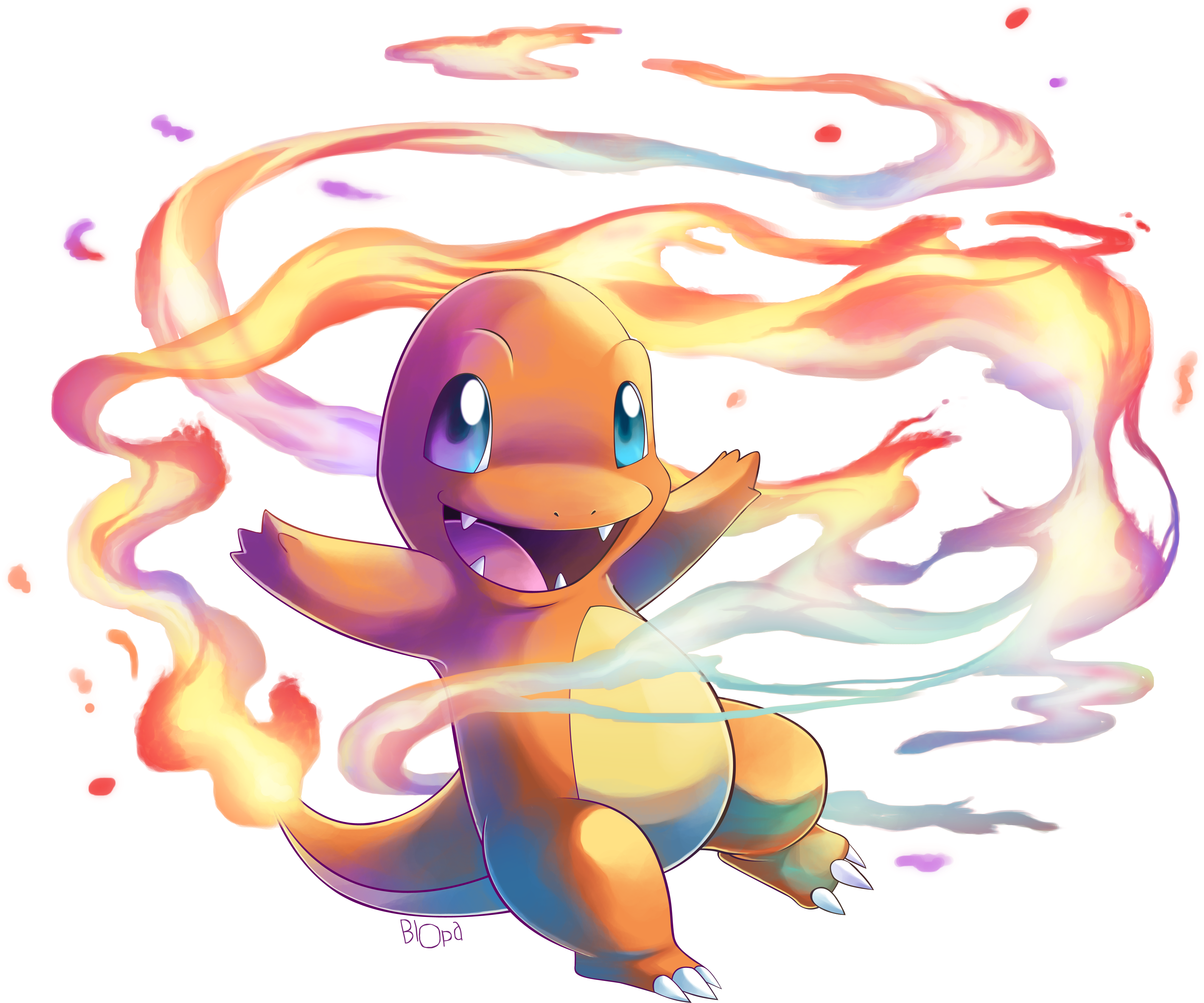 Blazing Charmander Artwork.png