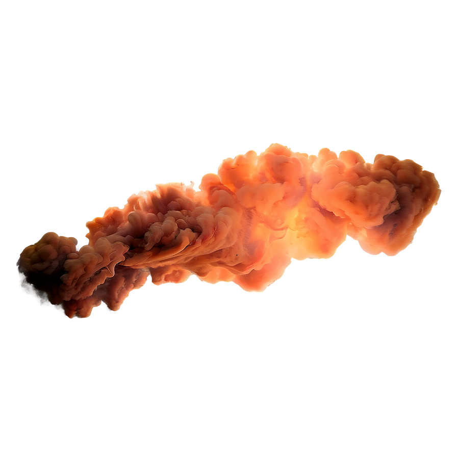 Blazing Orange Smoke Phenomenon Png 06262024