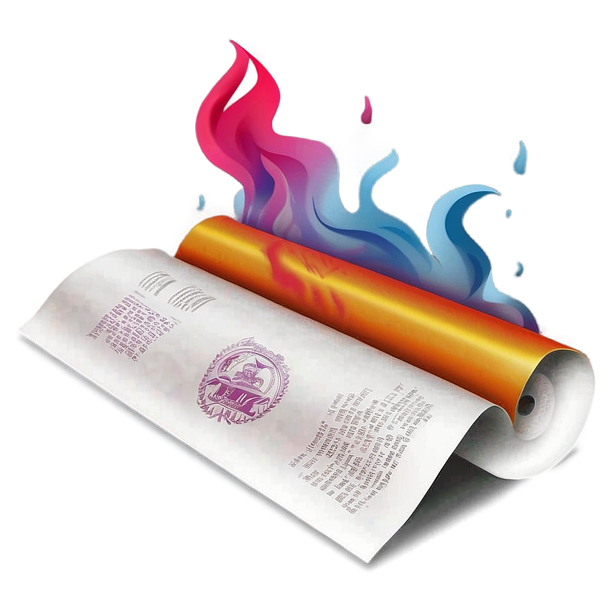 Blazing Paper Illustration Png Uxw