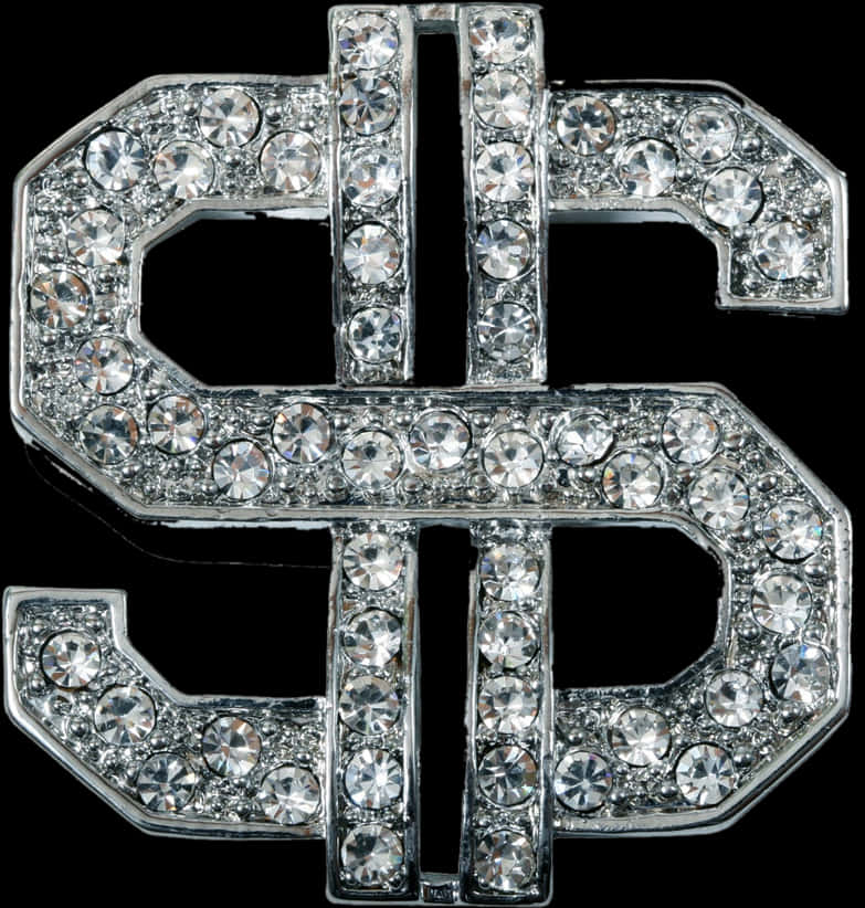 Bling Dollar Sign Jeweled