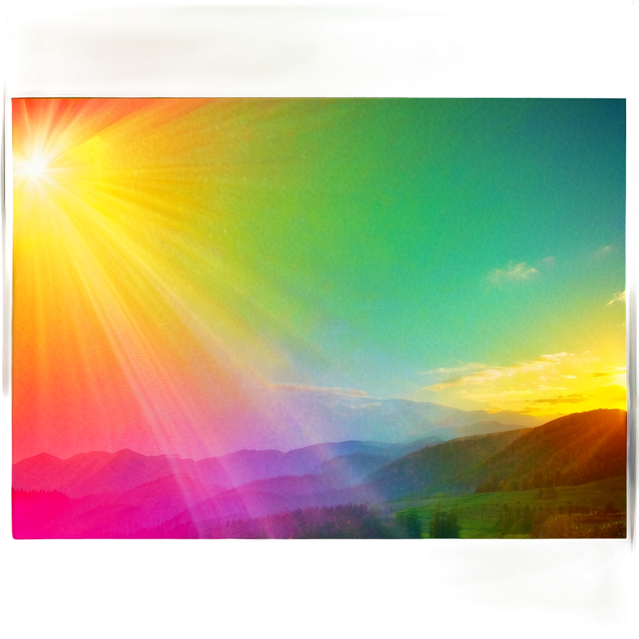 Blissful Light Leak Overlay Png Vsx