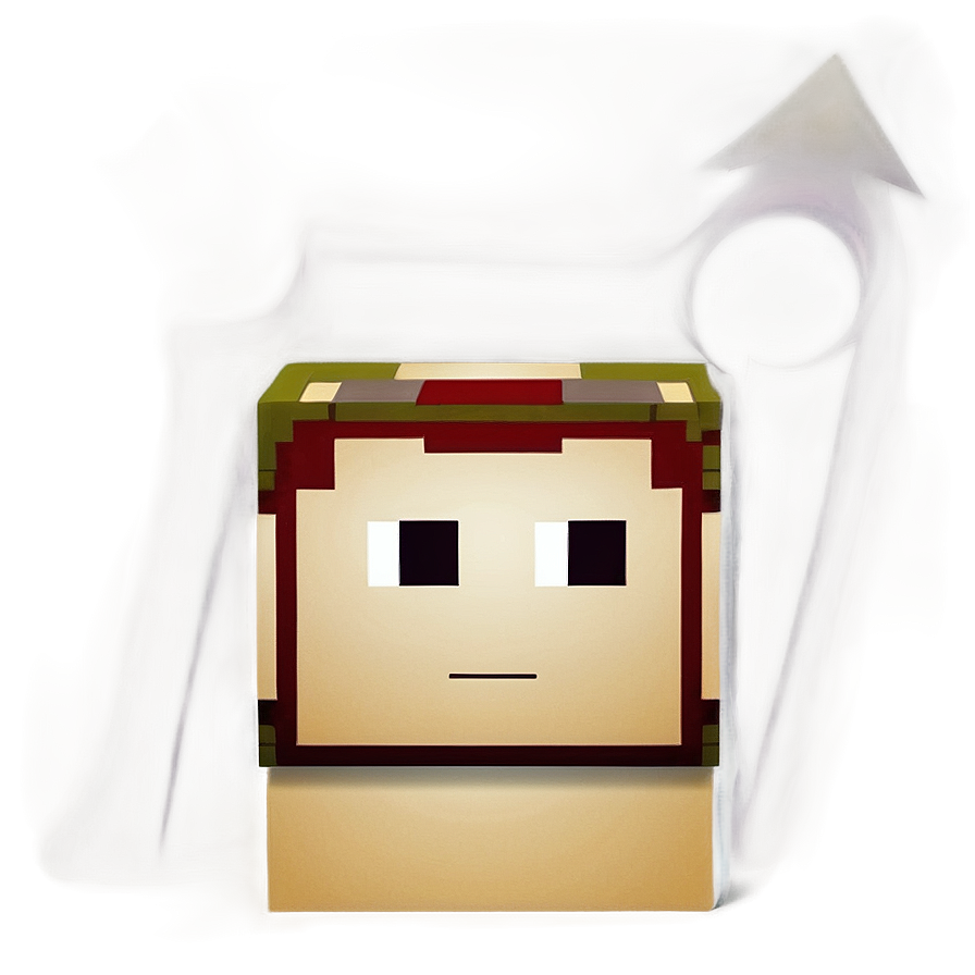 Blocky Steve Head Icon Png Bcv