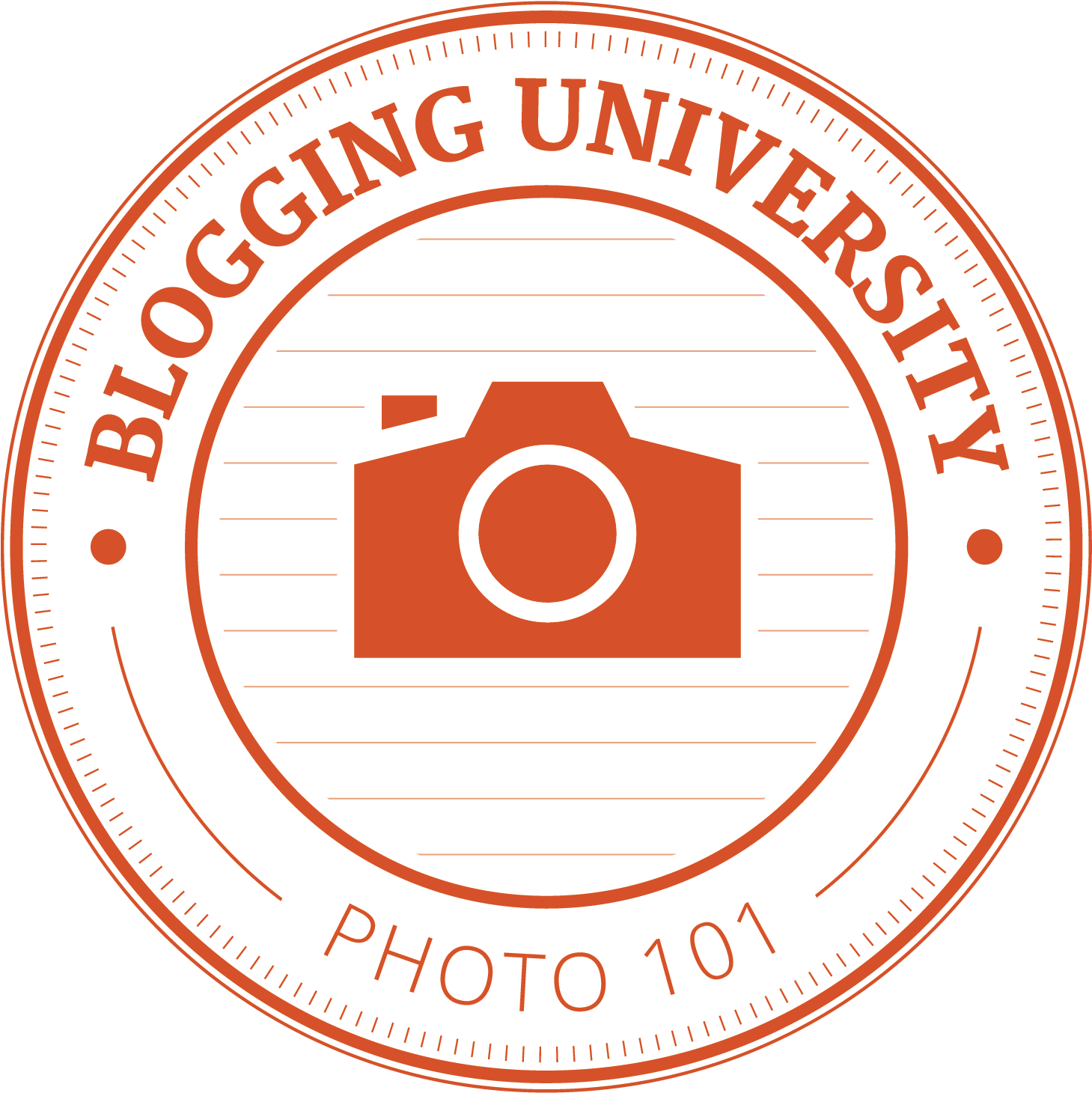 Blogging University Photo101 Badge