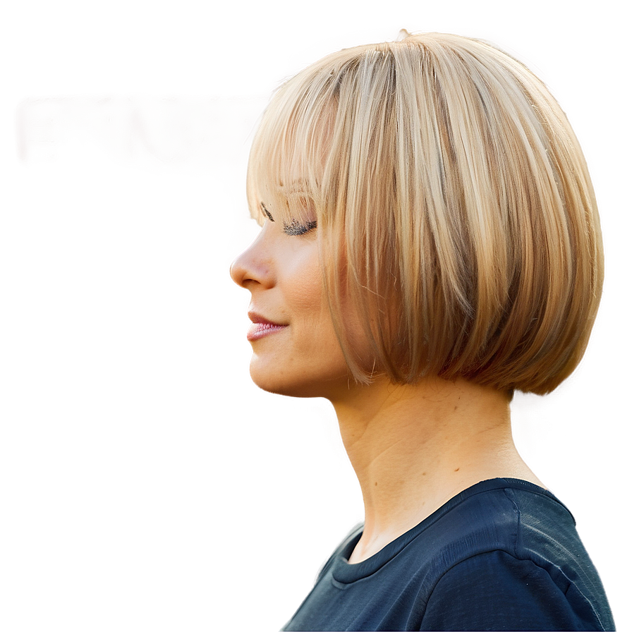 Blond Hair Bob Cut Png 77