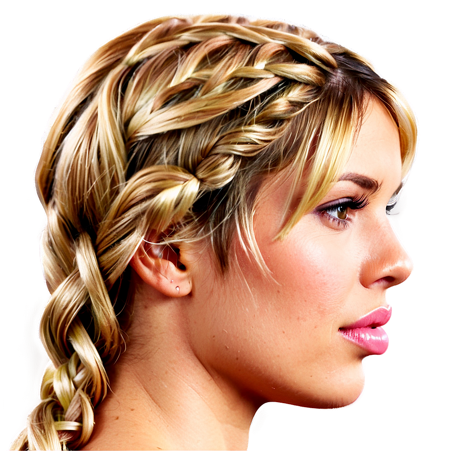 Blond Hair Braid Png 06262024