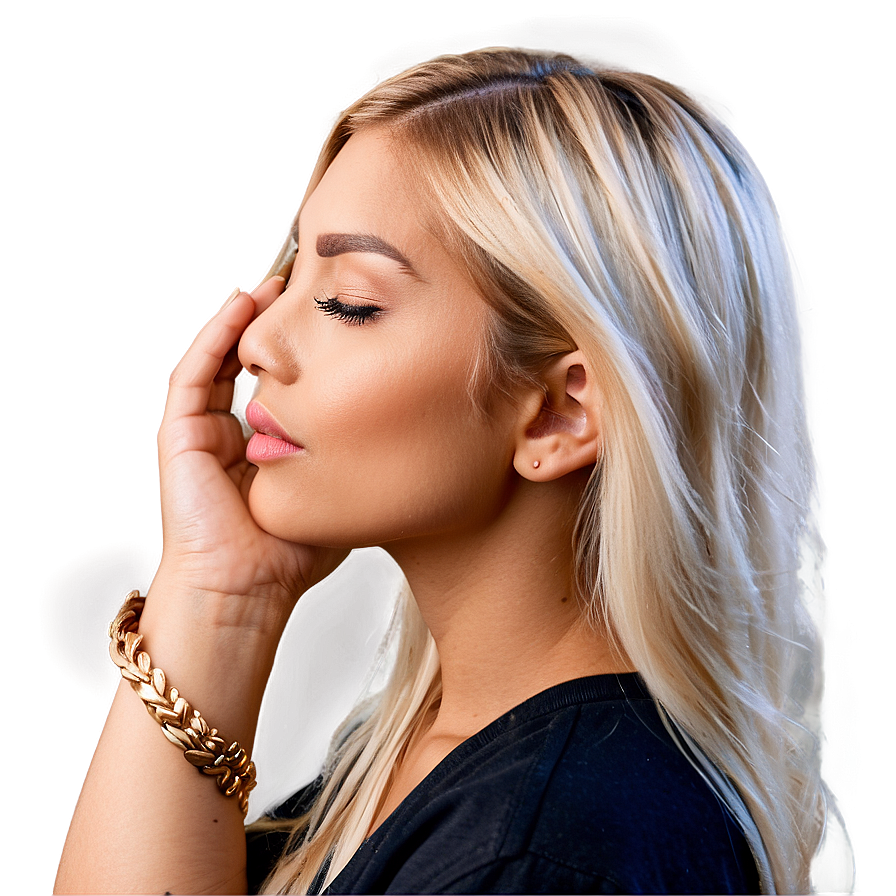 Blond Hair Side View Png Fna