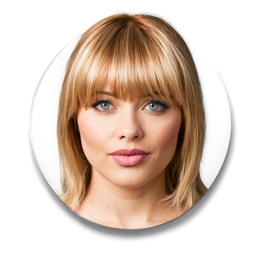 Blond Hair With Bangs Png Plh