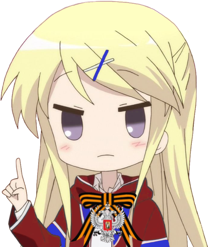 Blonde Anime Character Gesture