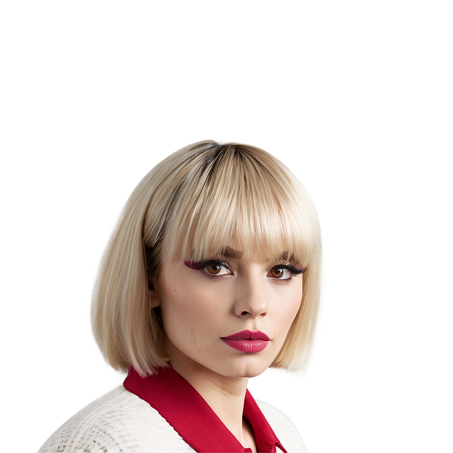 Blonde Bangs Fashion Png 58