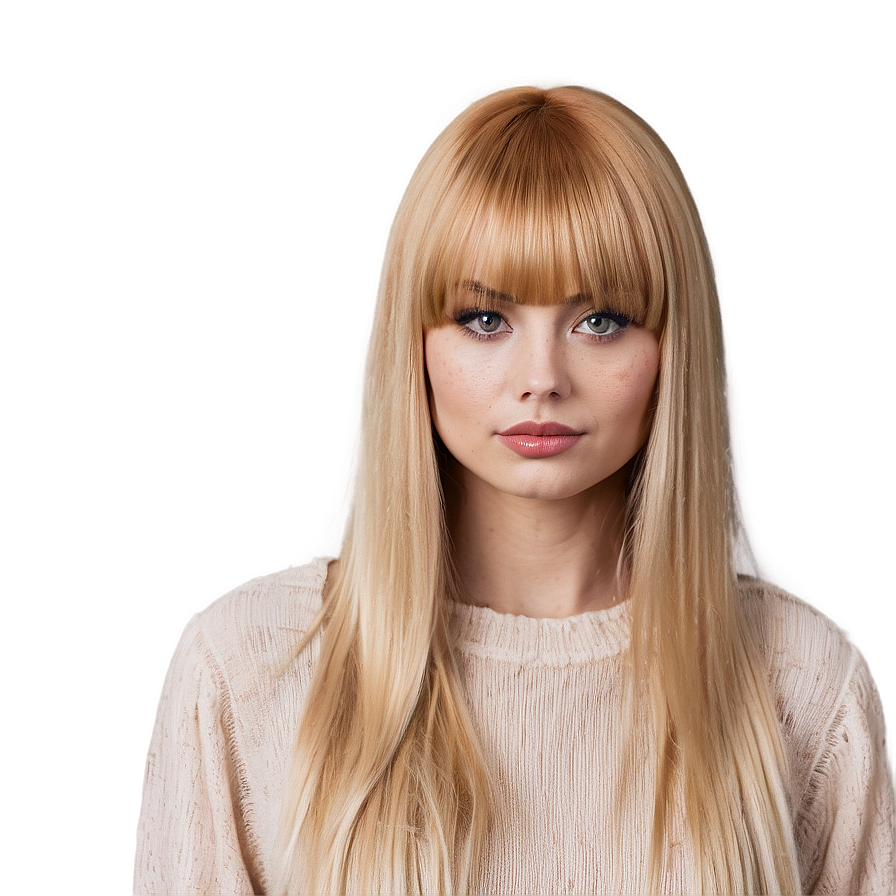 Blonde Bangs For Square Face Png 06282024