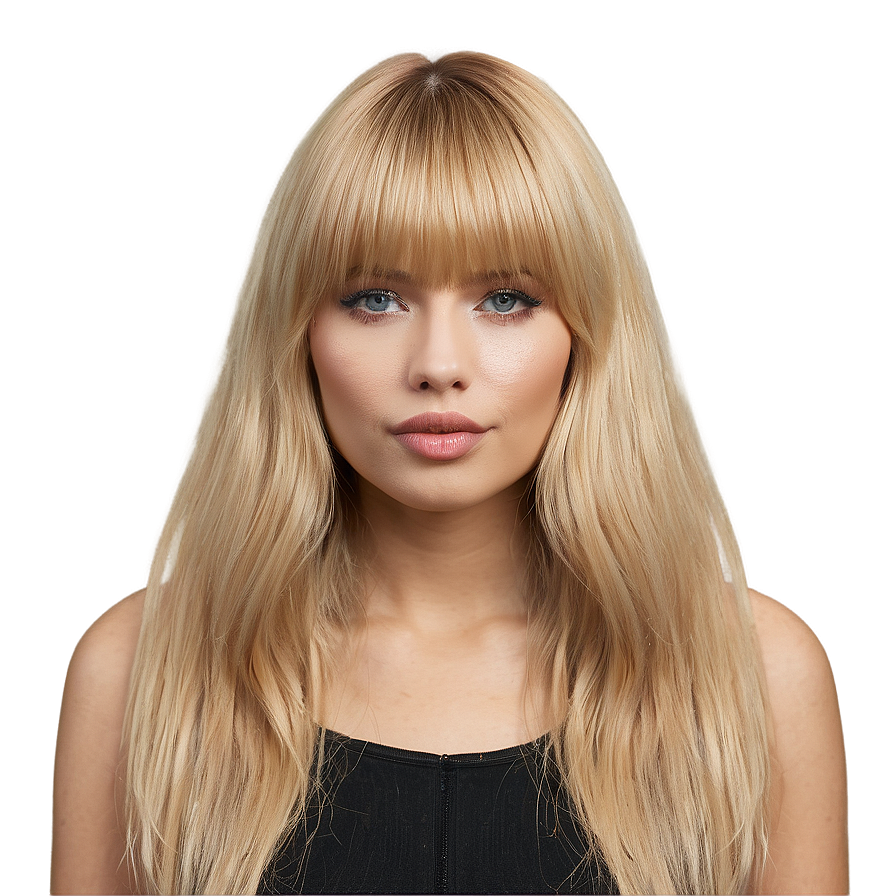 Blonde Bangs For Square Face Png 06282024