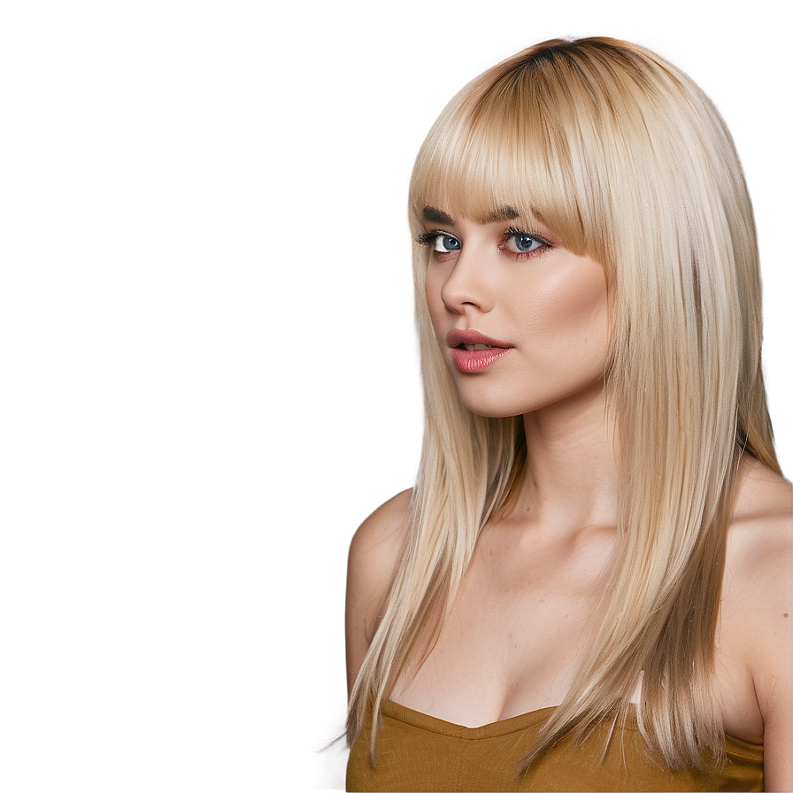 Blonde Bangs For Square Face Png 06282024