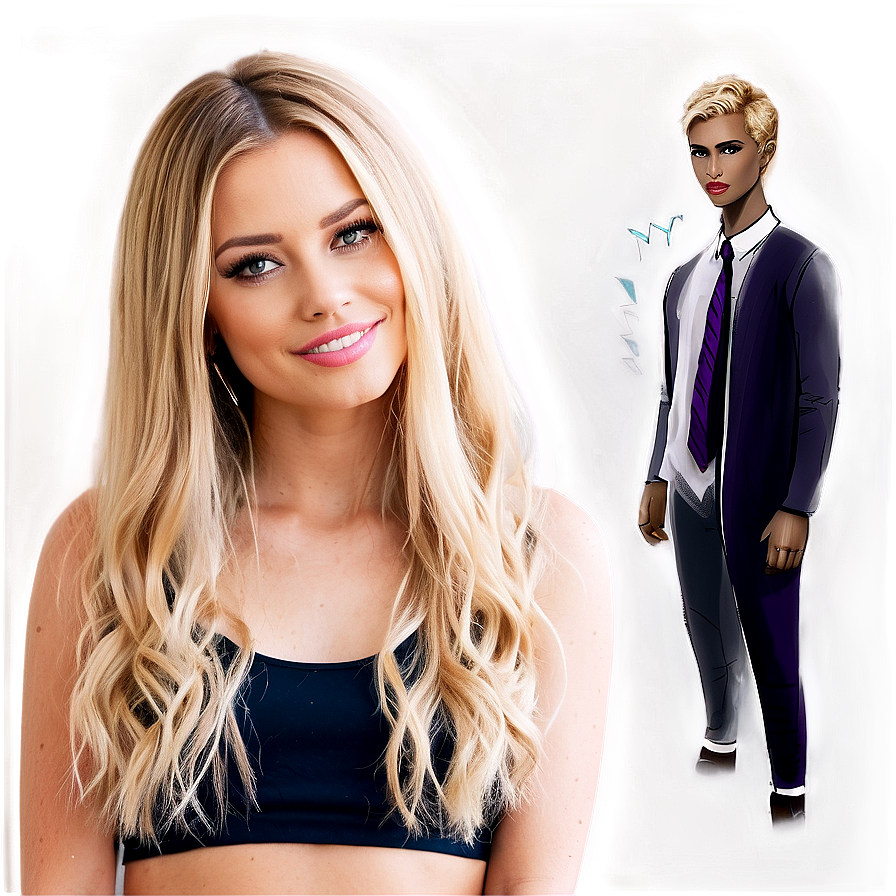 Blonde Hair Makeover Png 3