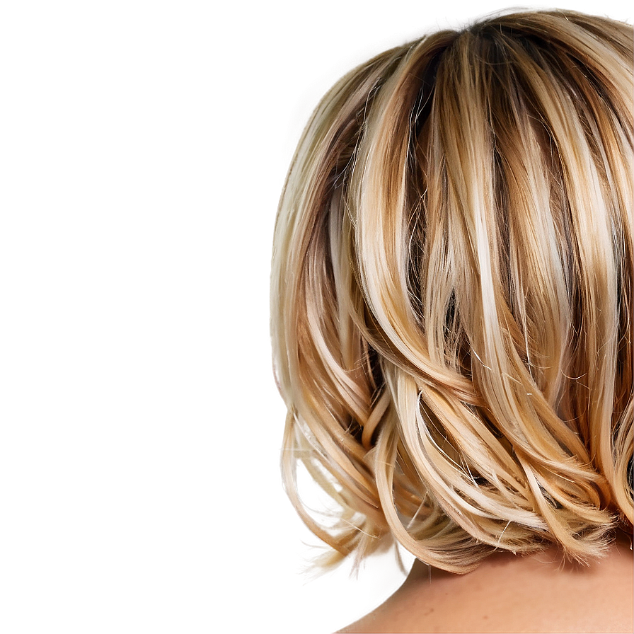 Blonde Hair With Highlights Png 05252024