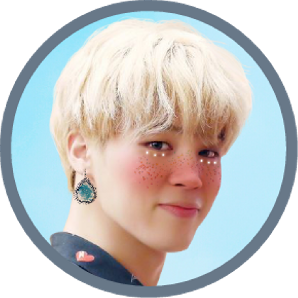 Blonde Haired Person Smiling Circle Portrait