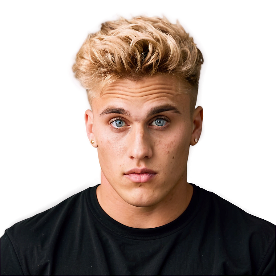 Blonde Haired Young Man Portrait