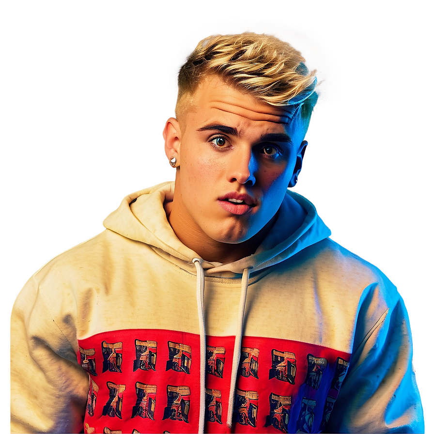 Blonde Haired Young Manin Hoodie